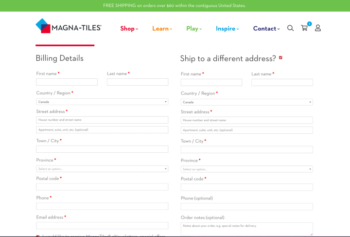 Optimize your checkout for your brand. If you have a lot of gift purchases, make it easy for the customers with two default address fields.