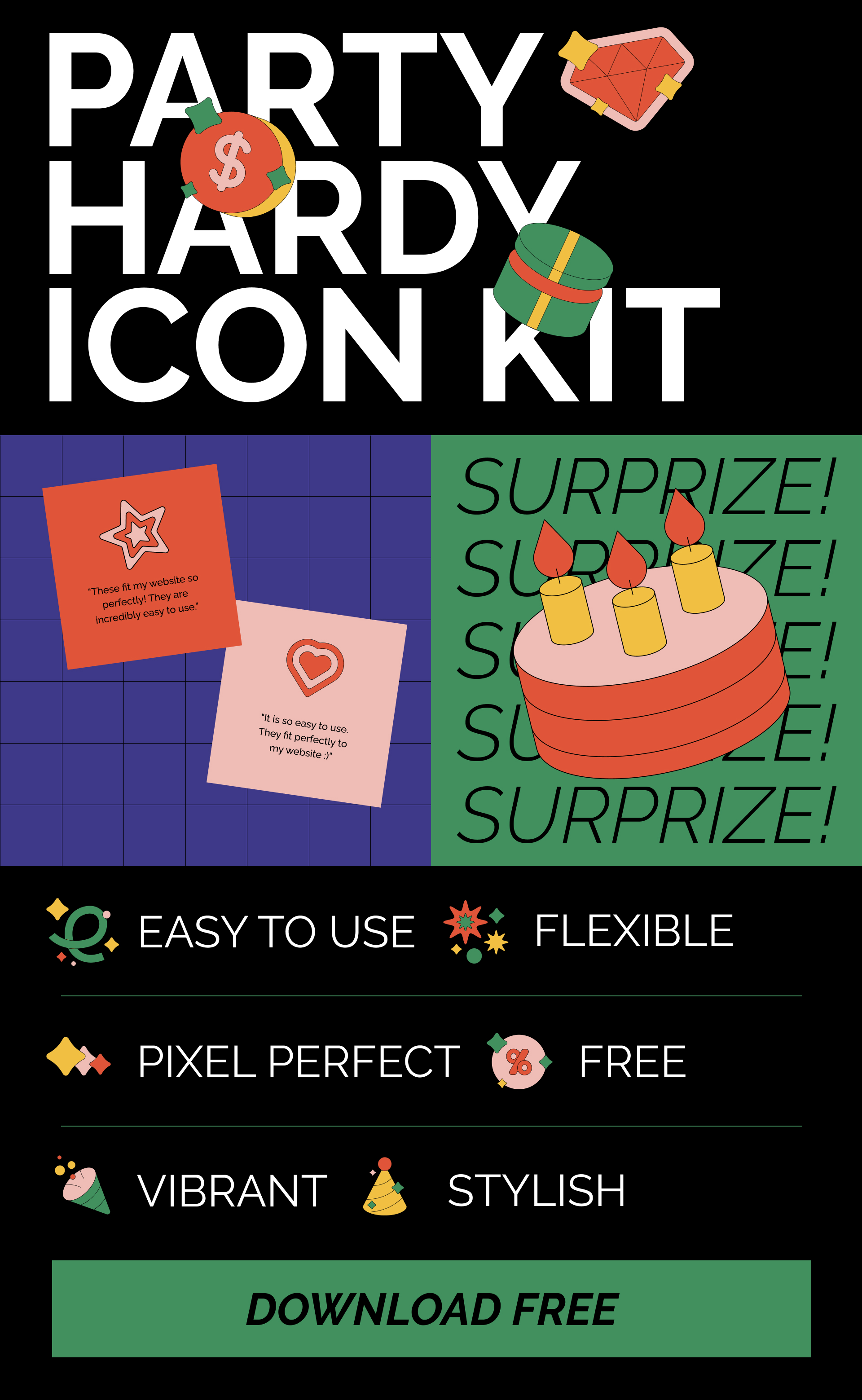 internal icons 2 Special 6th Birthday Gift Pack: Free Icons, Stickers, and Illustrations! 2