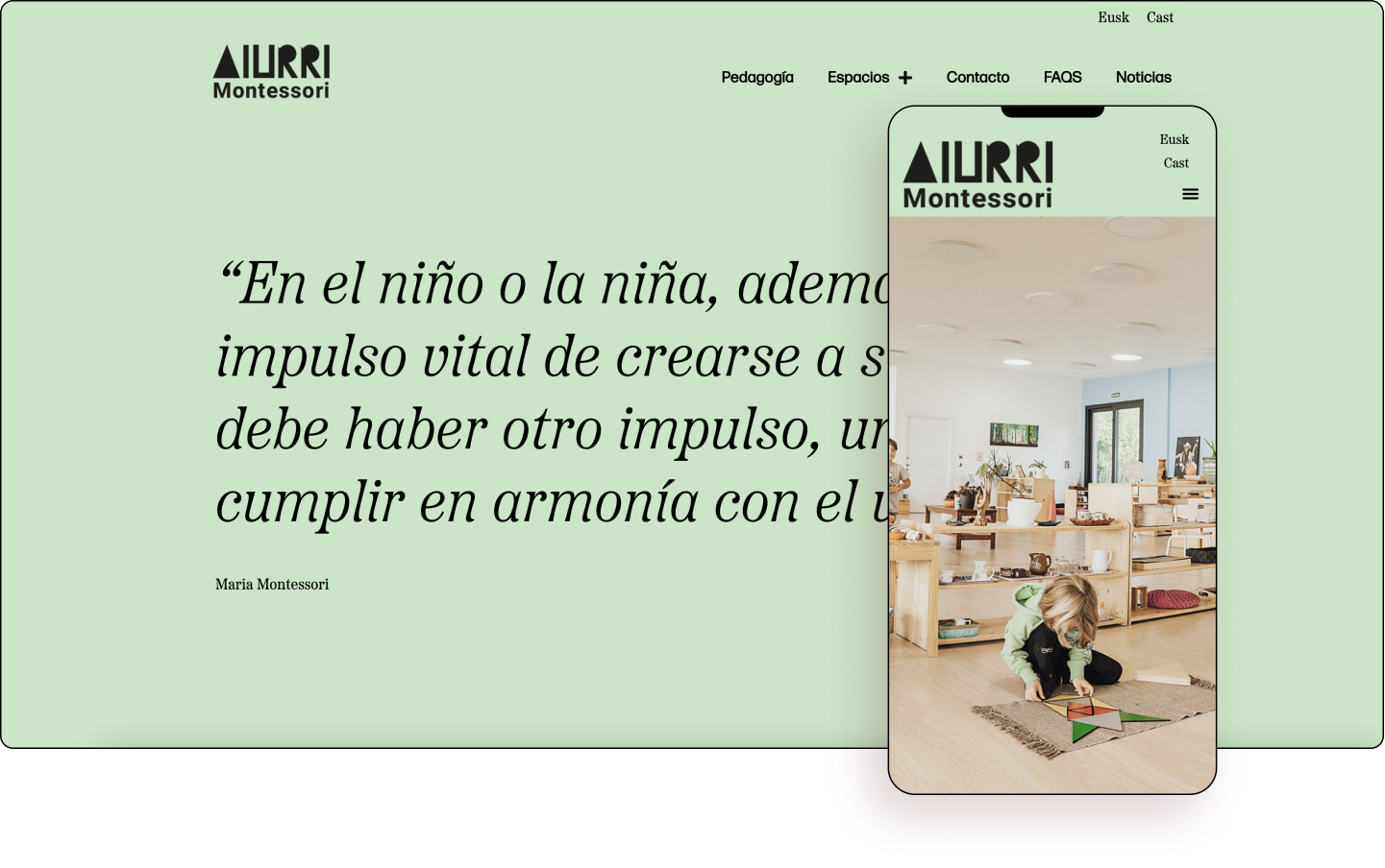 aiurrimontessori.com Elementor Websites of May 2022 8