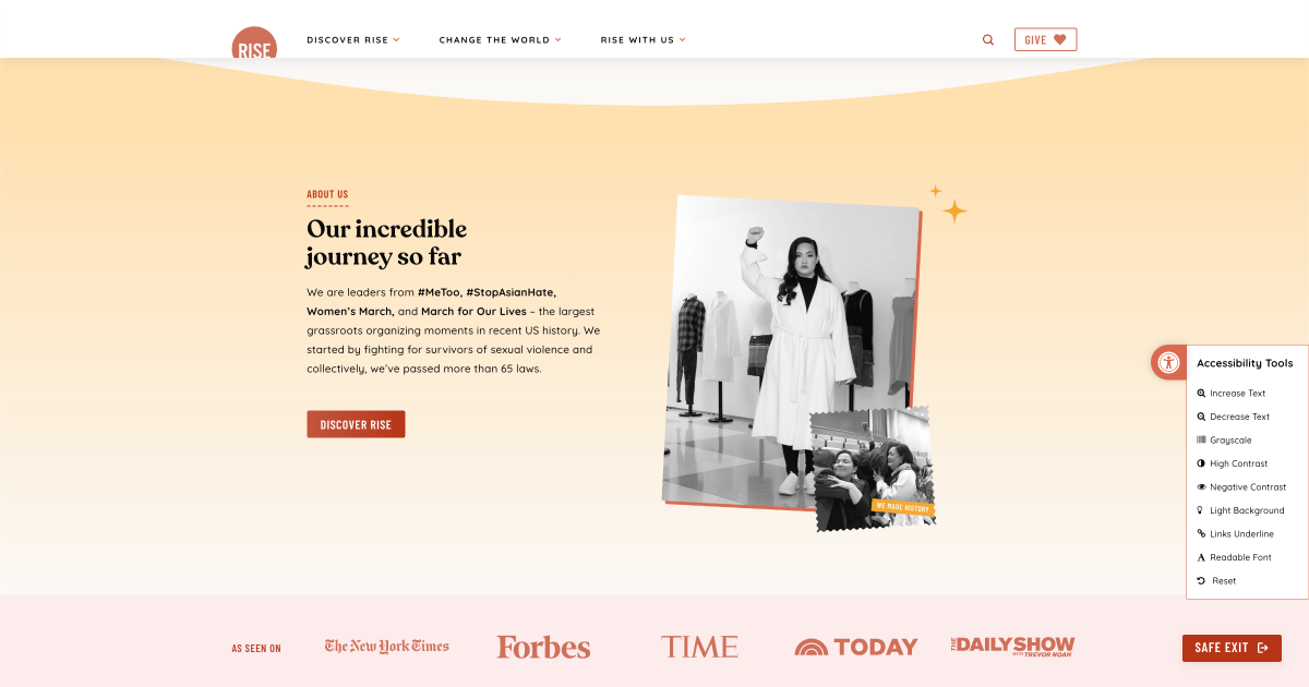 RiseNow.us Accessibility