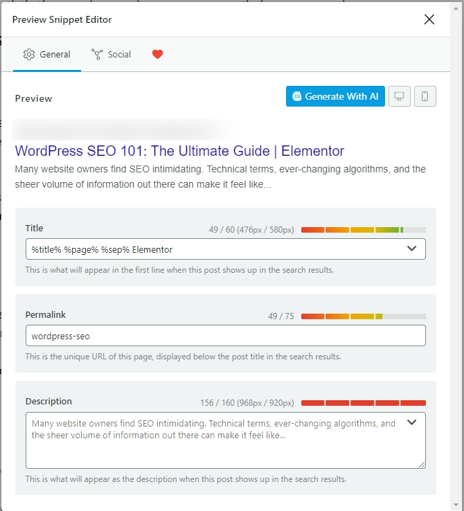 Desktop screenshot 3 WordPress SEO 101: The Ultimate Guide for 2025 1