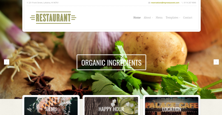 11 Restaurant Mojo ocmsfzqj36mw5ljubiqiaiszliwb74d56oz48w2zyq 11 Delicious Restaurant Website Templates That Will Build Your Appetite 10