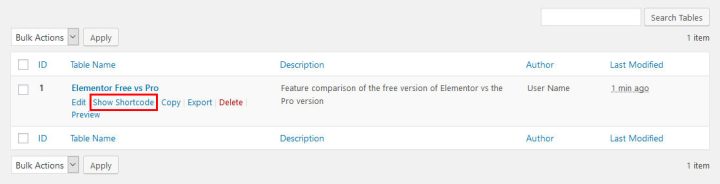 11 How to Create Tables in WordPress With Elementor & TablePress 11