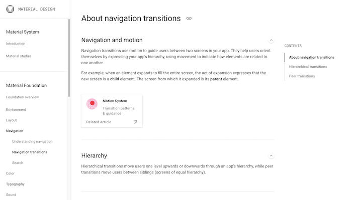Material-Design-Guidelines-For-Navigation-Transitions Material-Design-Guidelines-For-Navigation-Transitions