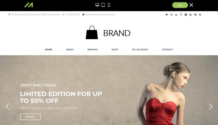 5. Brand 14 Fashion & Beauty Templates — Bring More Beauty Into the World 5