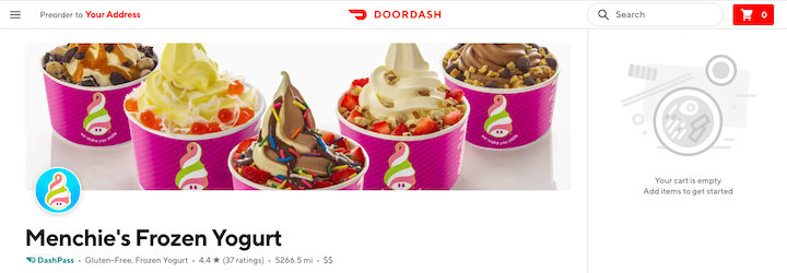 menchies-on-doordash