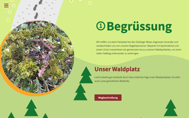 8. waldspielgruppe duedingen.ch a Elementor Sites of the Month – June 2020 2