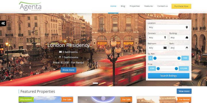 Agenta Real Estate ogkdlii7pswqbd5voc0cgk8demyymmszr3kseyh91i 12 Best Real Estate Website Templates That Feel Like Home 4
