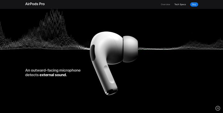 AirPods Pro by Apple ohpsdlh4s8gut5a1rno5elwehjtngbdf3g0lz4a0r0 12 Web Design Trends for 2020 17