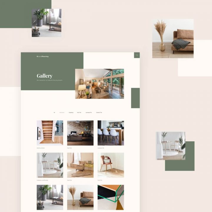 Blog Gallery Monthly Template Kits #13: The Flooring Website Template Kit 3