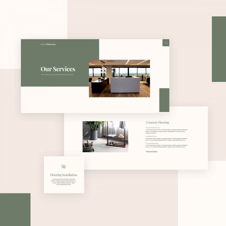 Blog Services Page Monthly Template Kits #13: The Flooring Website Template Kit 2