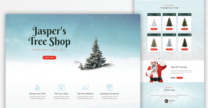 Blog template4 Christmas Website Templates 3