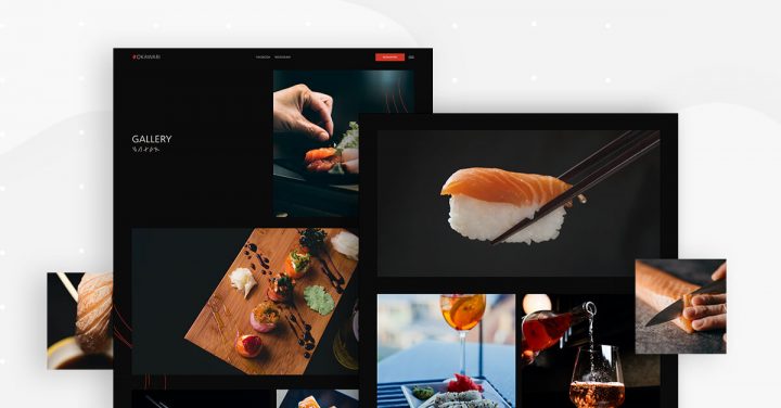 Gallery Monthly Template Kits #11: The Restaurant Website Template Kit 5