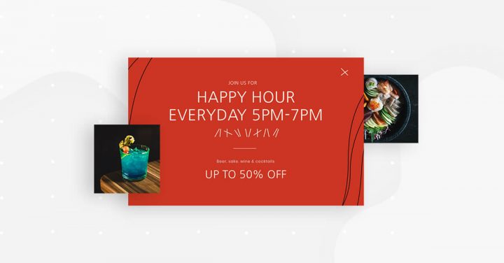 Happy Hour Popup Monthly Template Kits #11: The Restaurant Website Template Kit 10