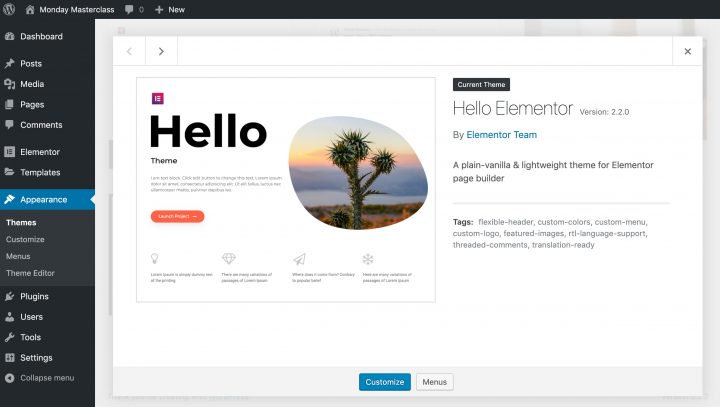 Hello.Theme How to Create a One-Page Website on WordPress 2