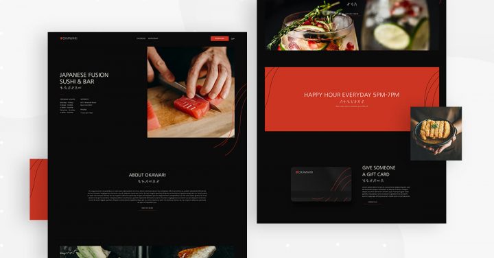 Home Monthly Template Kits #11: The Restaurant Website Template Kit 2