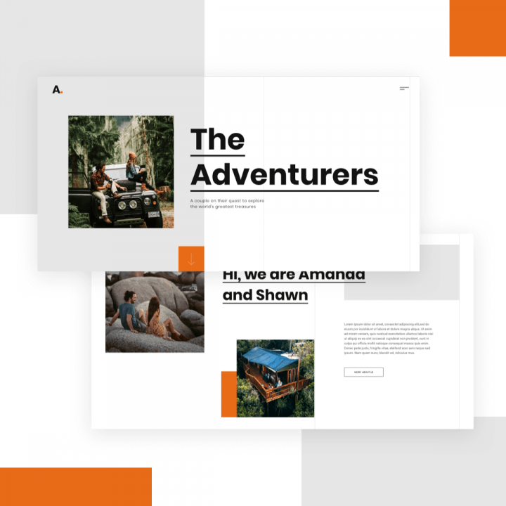 HomePage 5 Monthly Template Kits #16: The Travel Blog Template Kit 1