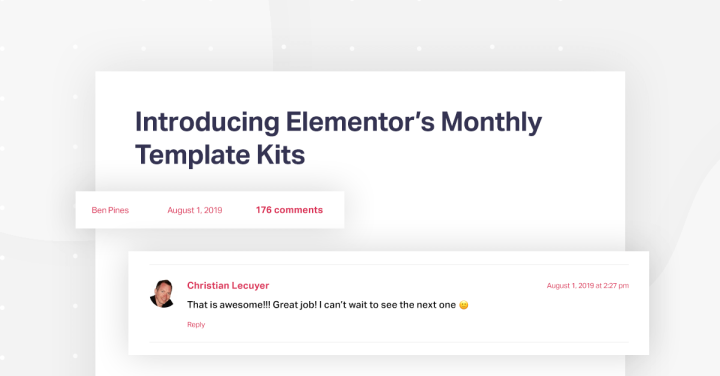 Introducing Elementor Monthly Template Kit #2: Build a Beautiful Fitness Website 1