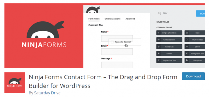 Ninja Forms Best WordPress Contact Form Plugins 3