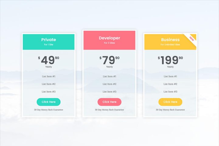 Pricetable03 Price Table 03
