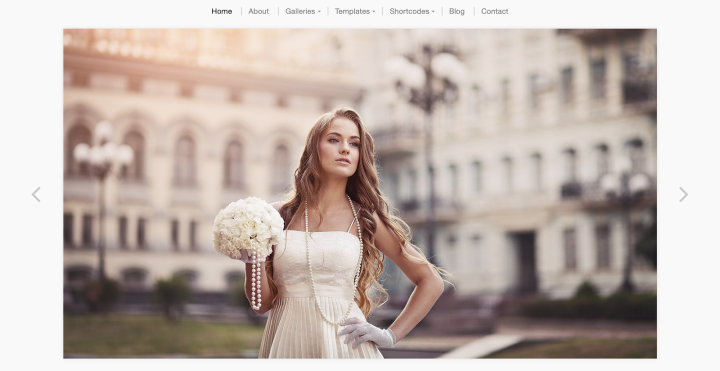 3. Photographer Wedding Template​