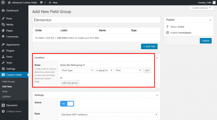 advanced custom fields 1 Advanced Custom Fields Vs. Pods Vs. Toolset: A Detailed Comparison 2