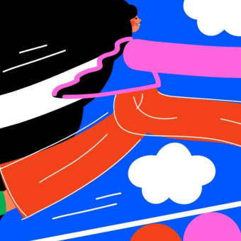An Abstract Imge Of A Young Woman