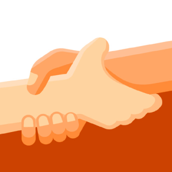 An Illustartion Of Holding Hands An Illustartion Of Holding Hands