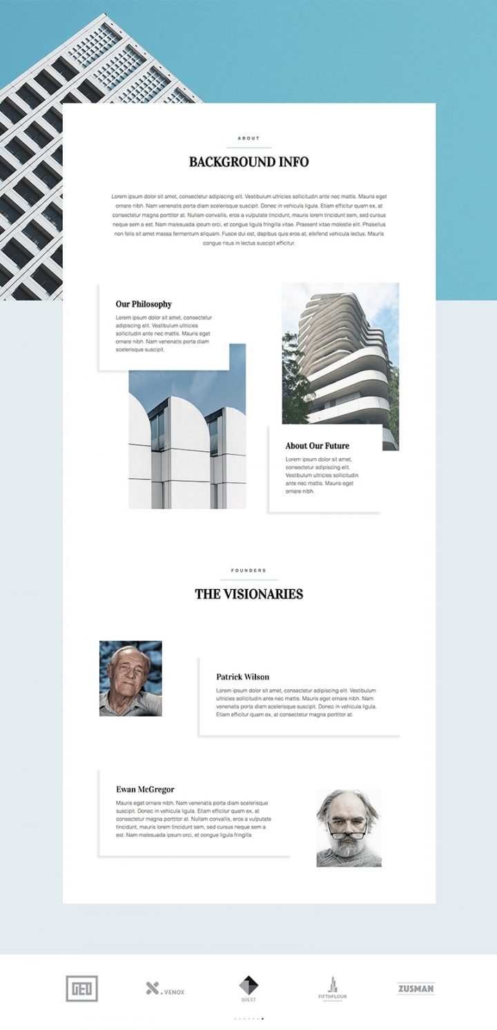 architect – about The Professional Architect Website Template Set 1