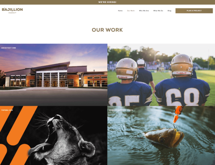 Bajillion Agencys Original Our Work Page Bajillion Agencys Original Our Work Page