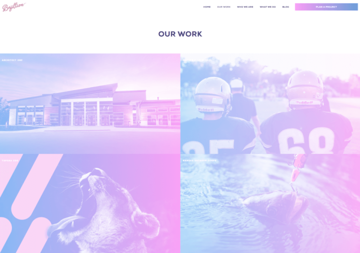 Bajillion Agencys Re-Designed Our Work Page Bajillion Agencys Re-Designed Our Work Page