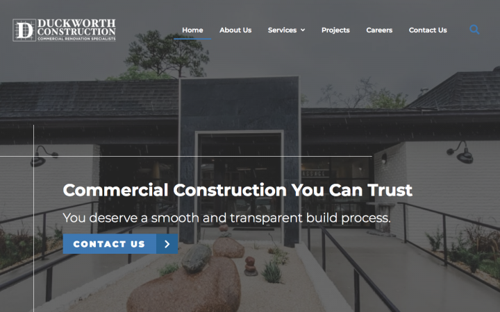 duckworthconstruction.com Elementor Sites of the Month – March 2020 9