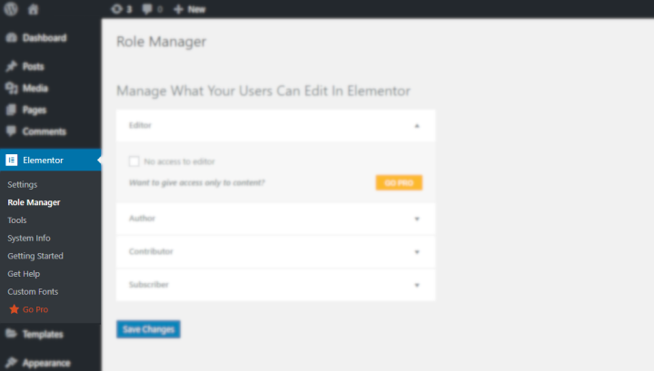 Elementor-Role-Manager