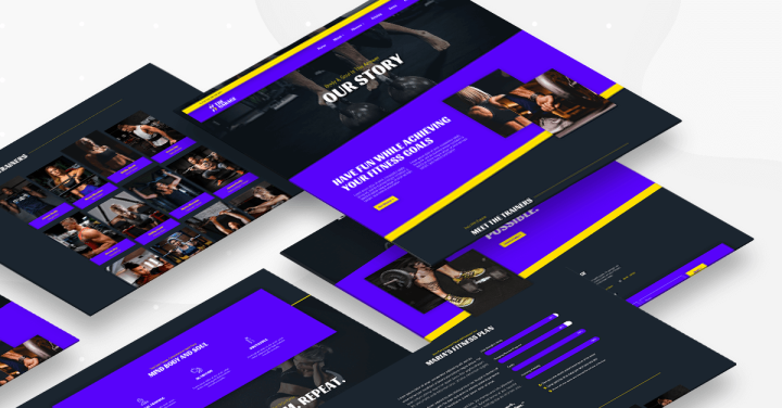 gym about trainer Monthly Template Kit #2: Build a Beautiful Fitness Website 4