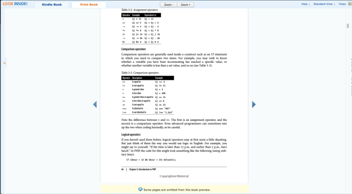 an example of a snippet from the book