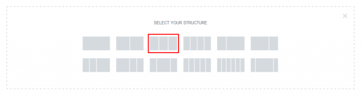 a screenshot of how to choose a three column design