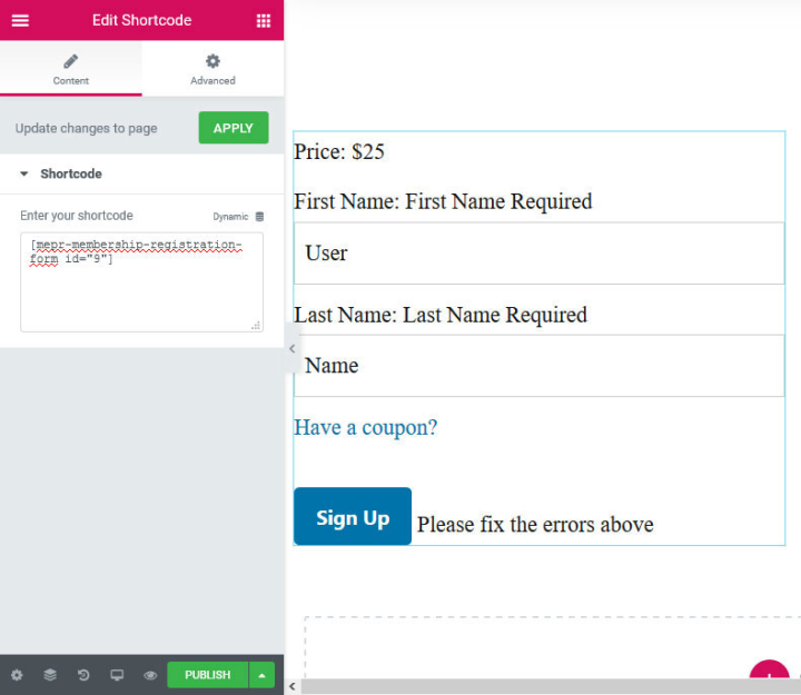 Using Shortcodes With Elementor Using Shortcodes With Elementor