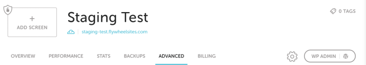 Flywheel’S Dashboard Advanced Settings Tab Flywheel'S Dashboard Advanced Settings Tab