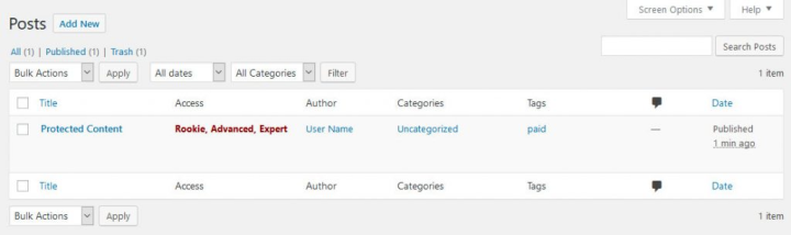 Posts Dashboard On Wordpress Posts Dashboard On Wordpress