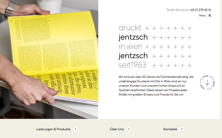 jentzsch.at Elementor Sites of the Month – May 2020 8