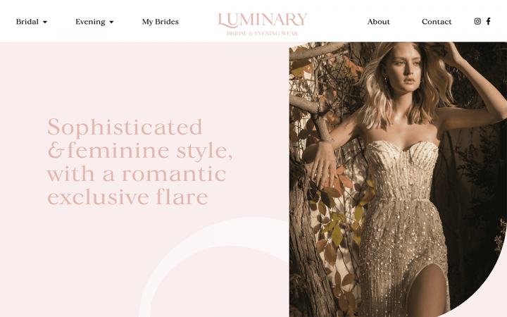 luminary.co .il 3 Elementor Sites of October 2020: Wedding Websites 2