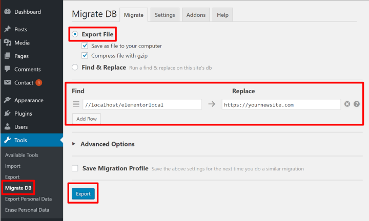 migrate wordpress 15 How to Migrate Your WordPress Site With Elementor 16