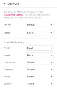 milerlite integration setting2 Introducing New Form Integrations: Slack, Discord & Mailerlite 7