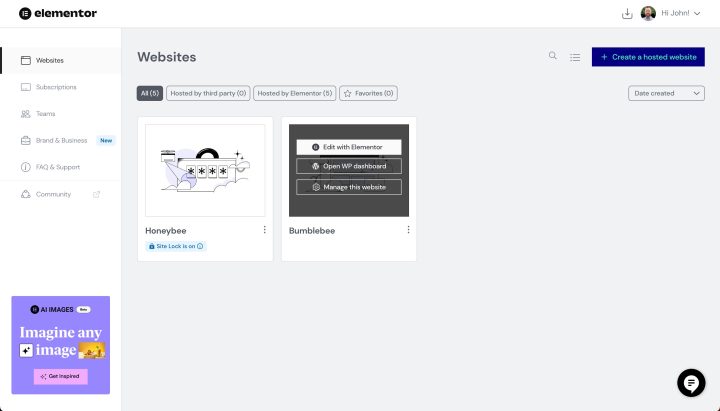 Screenshot Of My Elementor Dashboard