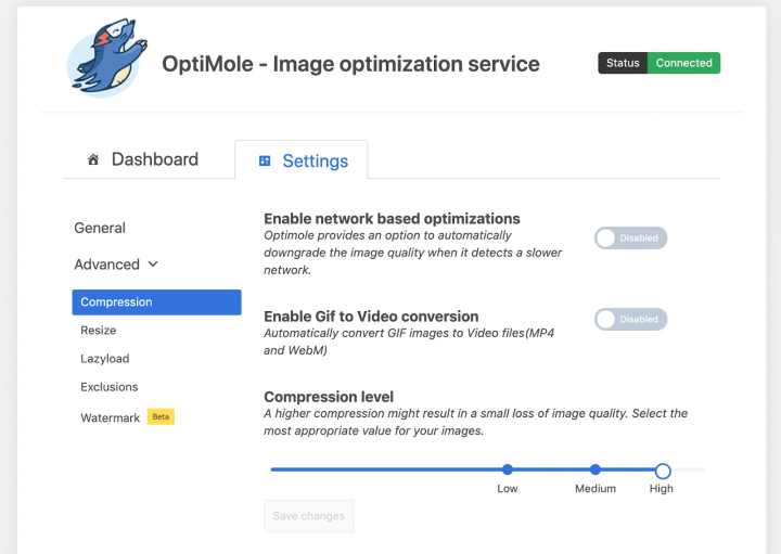 optimole settings advanced Optimize Your Site Images With Elementor and Optimole 5