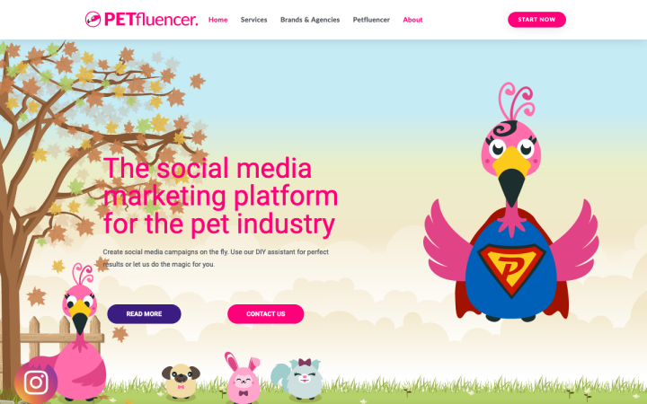 petfluencer.com Elementor Sites of the Month – January 2020 1