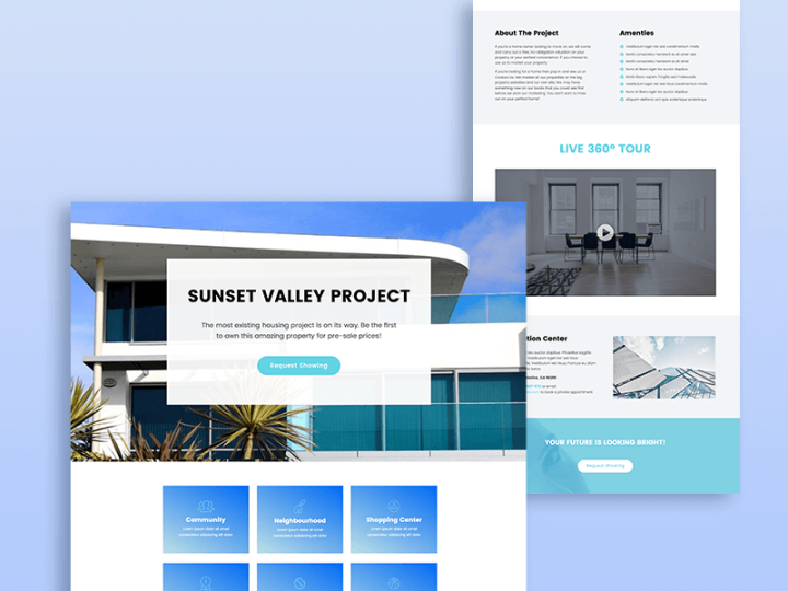 Landing Page Kit: Real Estate Singele Cover Real Estate Singele Cover