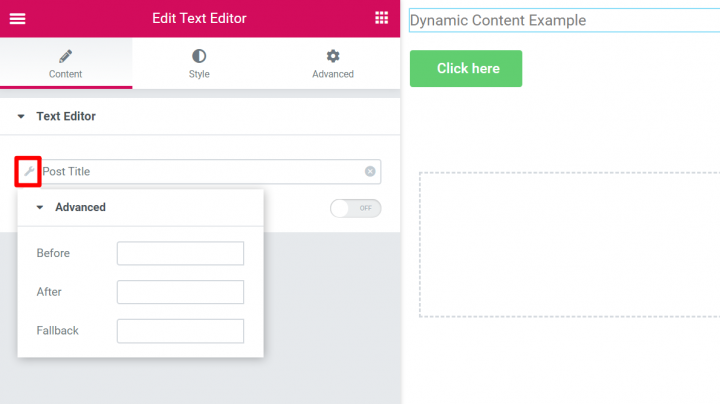 the wrench icon What Is Dynamic Content in Elementor Pro? Plus How to Use Dynamic Content 4