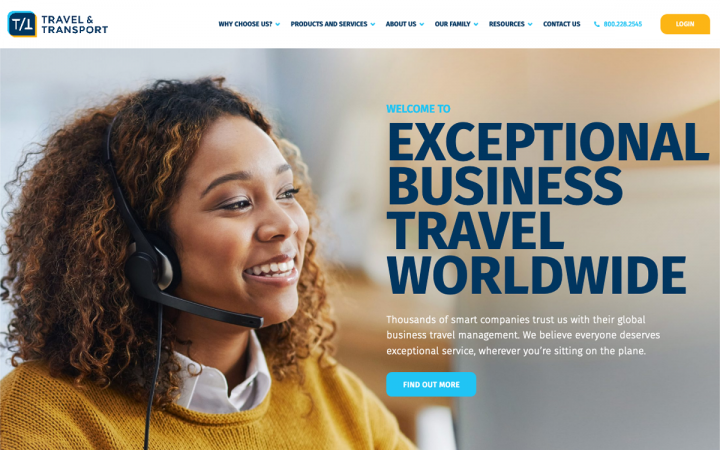 travelandtransport.com Elementor Sites of the Month – February 2020 2