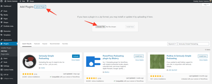 Upload Seriously Simple Podcasting Upload Seriously Simple Podcasting